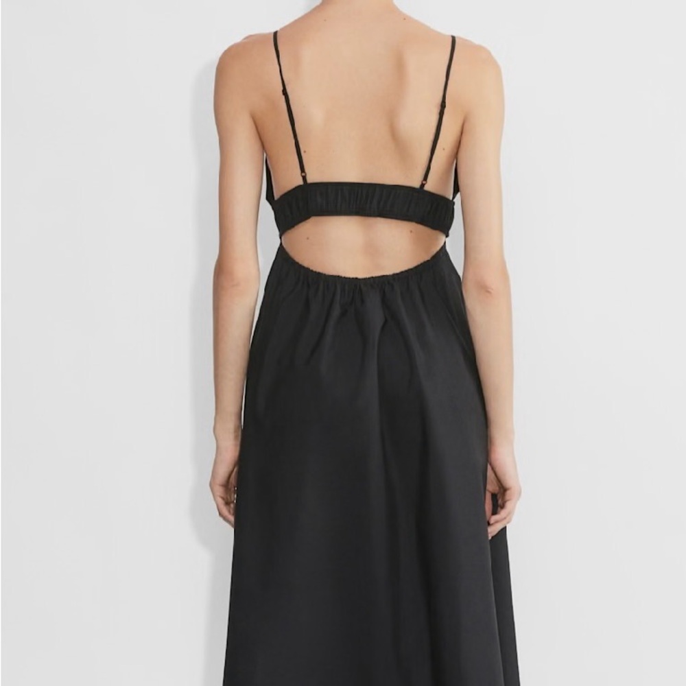 Aritzia Babaton Encourage Poplin Dress in Black | Size: 00 - Picture 2 of 5
